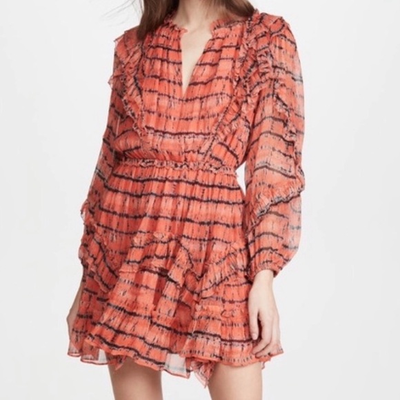 Ulla Johnson Aberdeen Silk Mini Dress Size 6 EUC - Picture 3 of 11